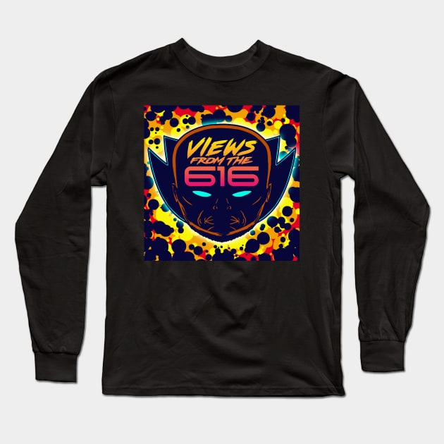 The Orange & Blue Views From The 616 Logo Long Sleeve T-Shirt by ForAllNerds